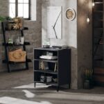 Sideboard Grey 57x35x70cm Engineered Wood
