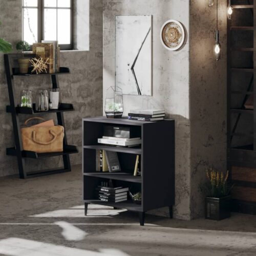Sideboard Grey 57x35x70cm Engineered Wood