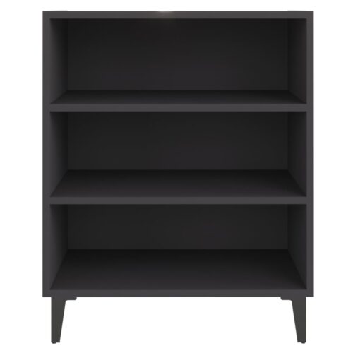 Sideboard Grey 57x35x70cm Engineered Wood - Image 4