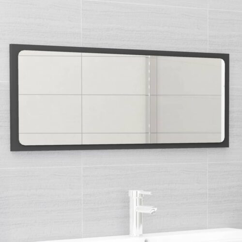2-Piece Bathroom Furniture Set Grey Engineered Wood - Image 6