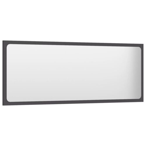 2-Piece Bathroom Furniture Set Grey Engineered Wood - Image 7