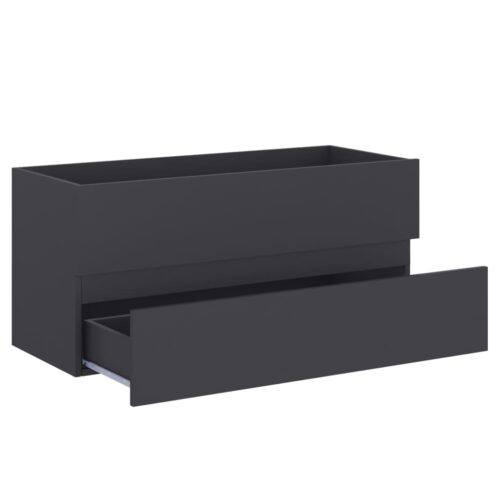 2-Piece Bathroom Furniture Set Grey Engineered Wood - Image 11