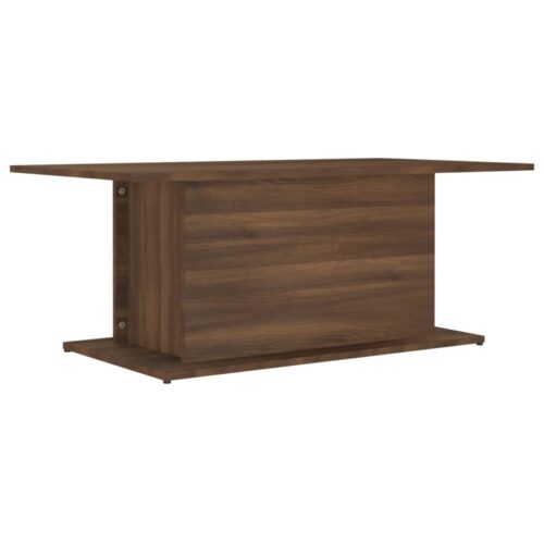 Coffee Table Brown Oak 102x55.5x40cm Engineered Wood - Image 2