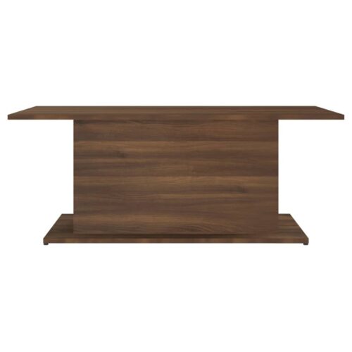 Coffee Table Brown Oak 102x55.5x40cm Engineered Wood - Image 5