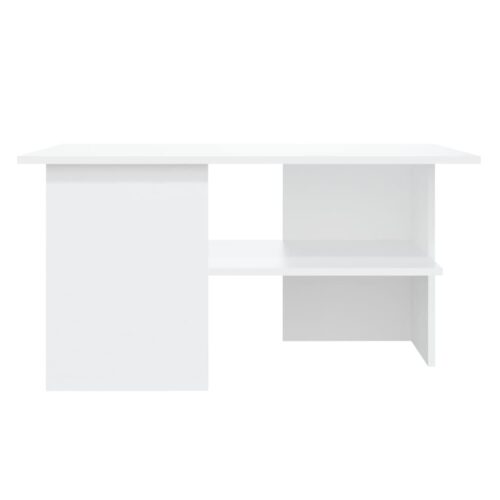 Coffee Table White 90x60x46.5cm Engineered Wood - Image 3