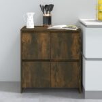 Sideboard Smoked Oak 70x41x75cm Engineered Wood