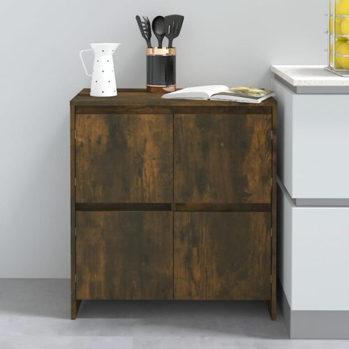 Sideboard Smoked Oak 70x41x75cm Engineered Wood