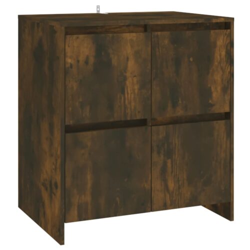 Sideboard Smoked Oak 70x41x75cm Engineered Wood - Image 2