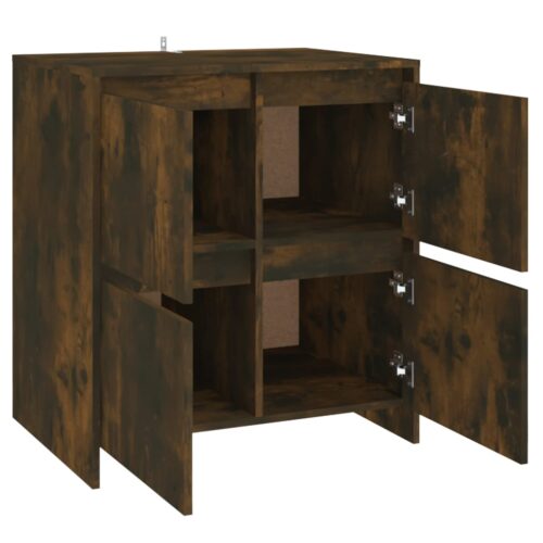 Sideboard Smoked Oak 70x41x75cm Engineered Wood - Image 5