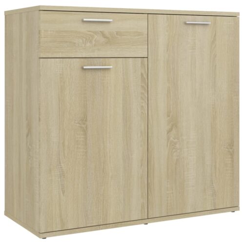 Sideboard Sonoma Oak 80x36x75cm Engineered Wood - Image 2