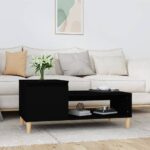 Coffee Table Black 100x50x45cm Engineered Wood