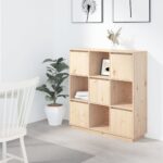 Highboard 110.5x35x117cm Solid Wood Pine