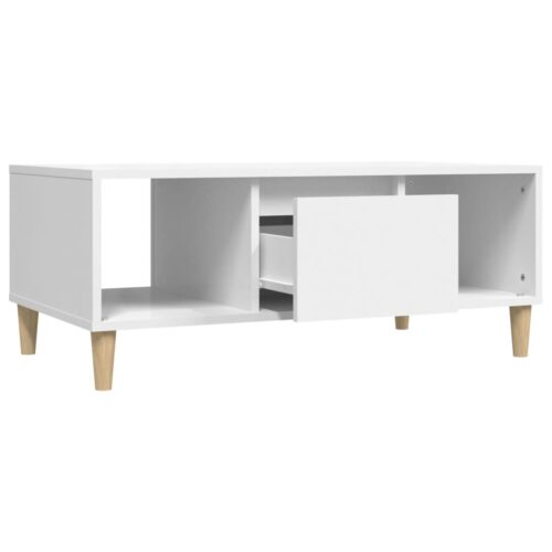 Coffee Table White 90x50x36.5cm Engineered Wood - Image 6