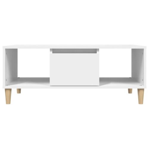 Coffee Table White 90x50x36.5cm Engineered Wood - Image 7