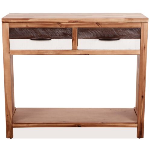 Console Table Solid Acacia Wood 86x30x75cm - Image 2