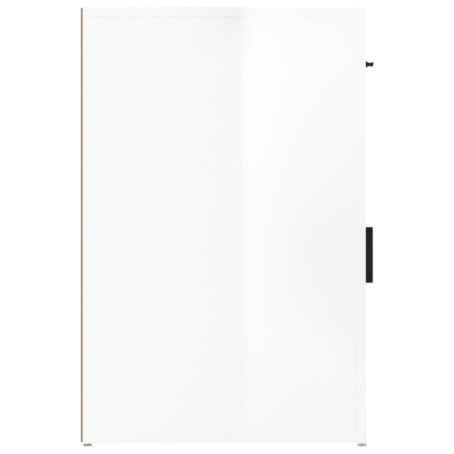 High Gloss Desk Cabinet Office Printer File Storage Rack Drawer Side Table White - Image 8