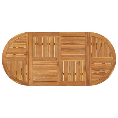 Garden Table 200x90x75cm Solid Wood Acacia - Image 4