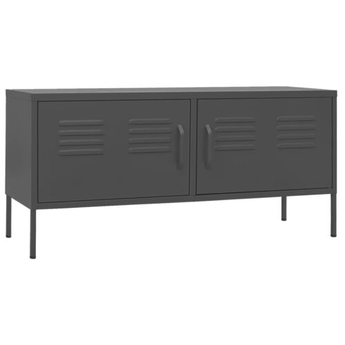 TV Cabinet Anthracite 105x35x50cm Steel - Image 2