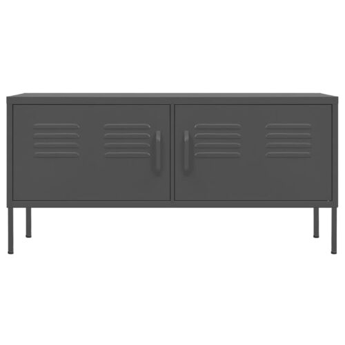 TV Cabinet Anthracite 105x35x50cm Steel - Image 3