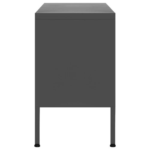 TV Cabinet Anthracite 105x35x50cm Steel - Image 4