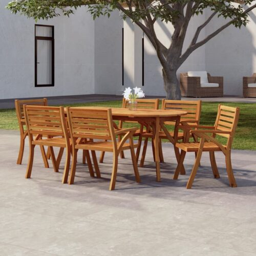 Garden Table 200x90x75cm Solid Wood Acacia - Image 7