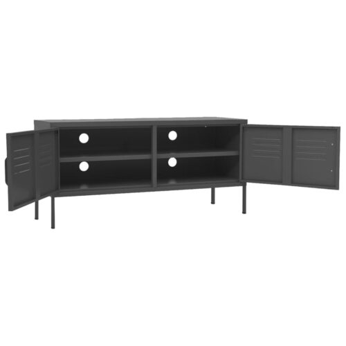 TV Cabinet Anthracite 105x35x50cm Steel - Image 6