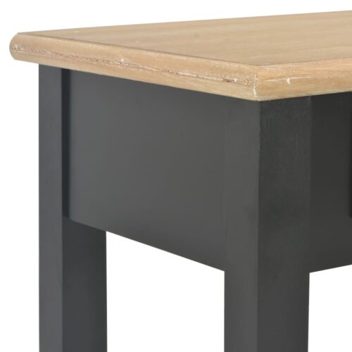 Console Table Black 110x35x80cm Wood - Image 6