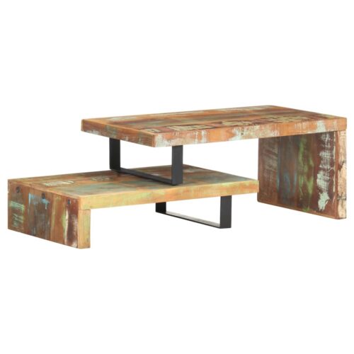 2-Piece Coffee Table Set Solid Reclaimed Wood