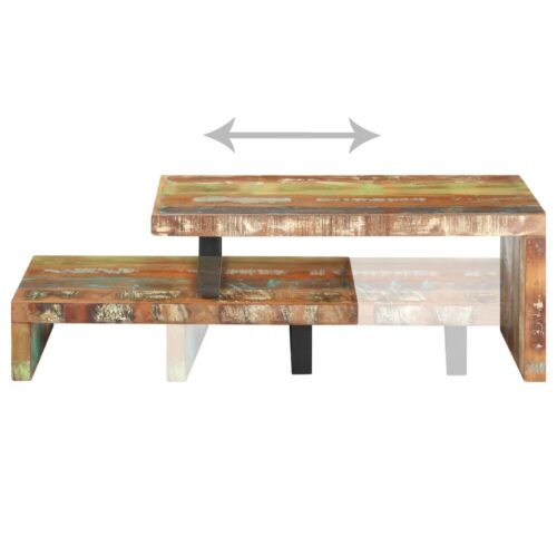2-Piece Coffee Table Set Solid Reclaimed Wood - Image 4