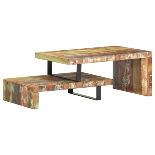 2-Piece Coffee Table Set Solid Reclaimed Wood - Image 10