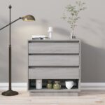 Sideboard Grey Sonoma 70x41x75cm Engineered Wood
