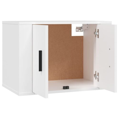2-Piece TV Cabinet Set White Engineered Wood - Image 5