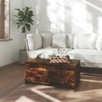 Coffee Table Smoked Oak 90x50x41.5cm Engineered Wood
