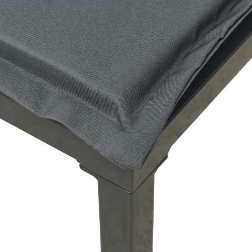 4-Piece Garden Lounge Set Black Grey Poly Rattan - Image 8