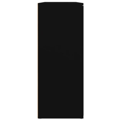 Sideboard Black 91x29.5x75cm Engineered Wood - Image 7