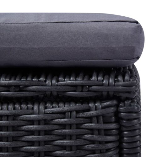 Outdoor Sun Lounger Wicker Rattan Garden Patio Recliner Lounge Chair Furniture - Image 5