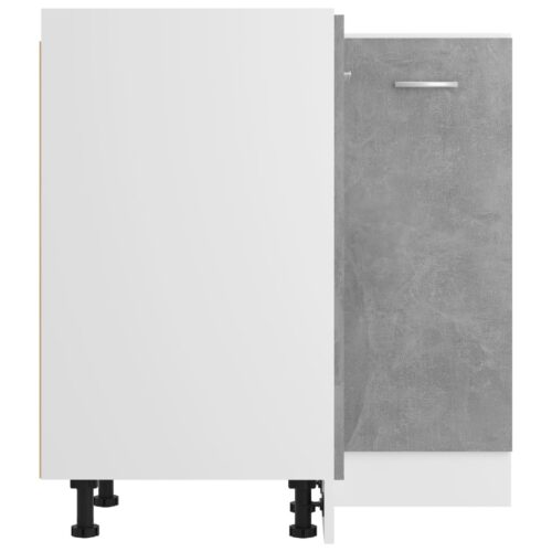 Corner Bottom Cabinet Concrete Grey 75.5x75.5x81.5cm Engineered Wood - Image 6