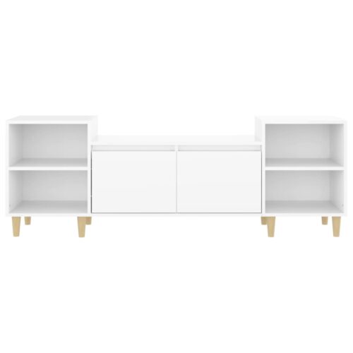 TV Cabinet High Gloss White 160x35x55cm Engineered Wood - Image 6