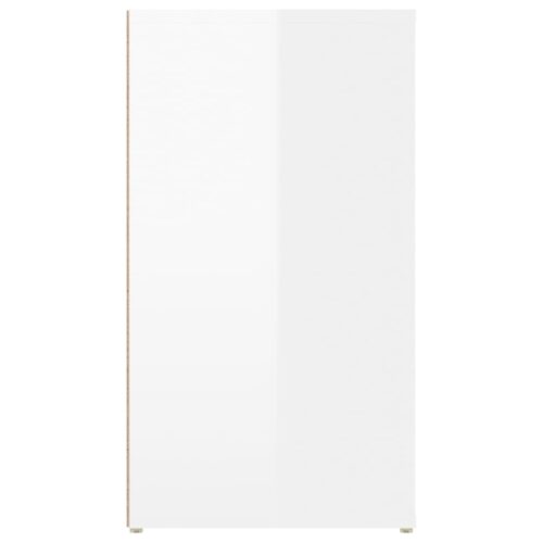 Sideboard High Gloss White 100x33x59.5cm Engineered Wood - Image 7