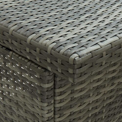 3-Piece Bar Set Poly Rattan Grey - Image 8