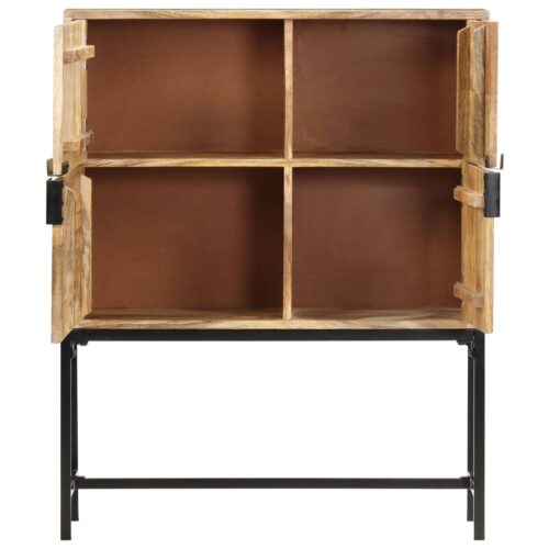 Highboard 80x30x100cm Solid Mango Wood - Image 3