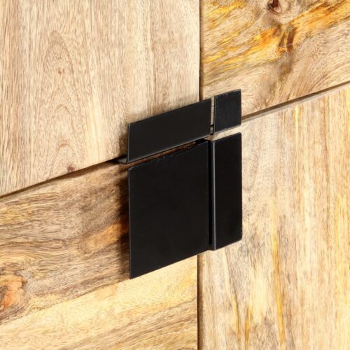 Highboard 80x30x100cm Solid Mango Wood - Image 5
