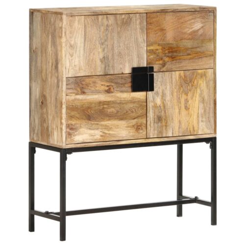 Highboard 80x30x100cm Solid Mango Wood - Image 11