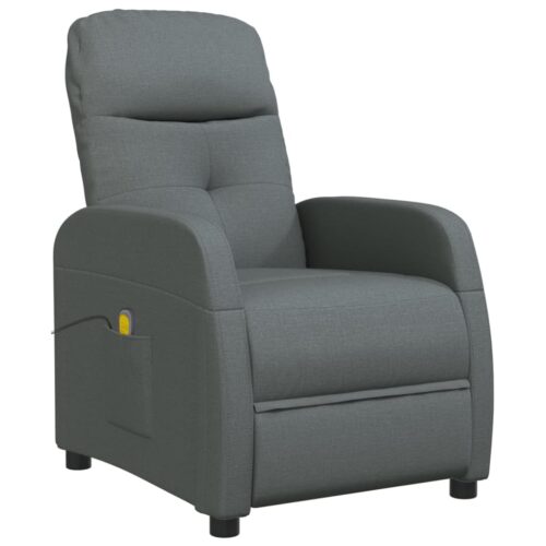 Massage Chair Dark Grey Fabric - Image 2