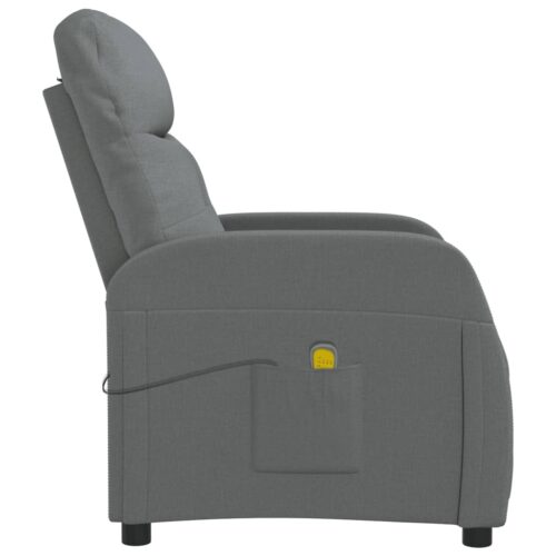 Massage Chair Dark Grey Fabric - Image 4