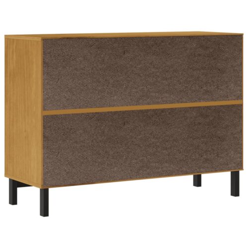 Drawer Cabinet FLAM 110x40x80cm Solid Wood Pine - Image 7