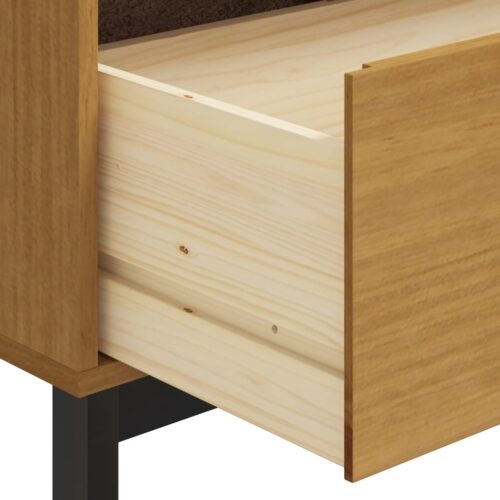 Drawer Cabinet FLAM 110x40x80cm Solid Wood Pine - Image 8