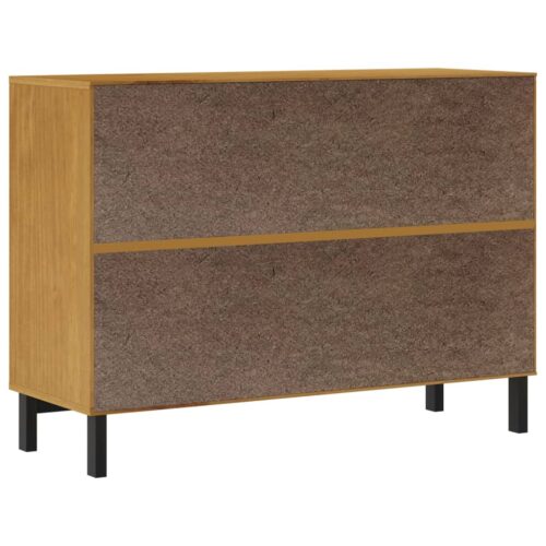 Drawer Cabinet FLAM 110x40x80cm Solid Wood Pine - Image 7