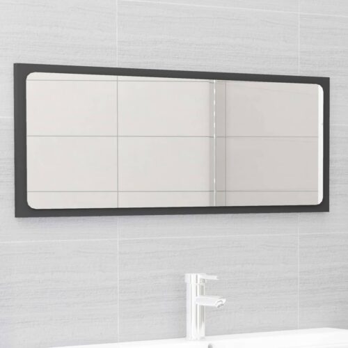 Bathroom Furniture Set Grey Engineered Wood - Image 6