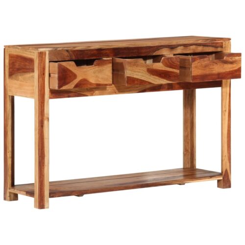 Console Table 110x35x75cm Solid Wood Acacia - Image 3